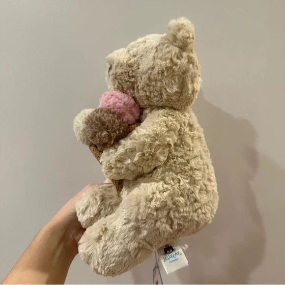 Authentic Jellycat NYC Exclusive Oatus Bear With Ice Cream - Picture 2 of 6